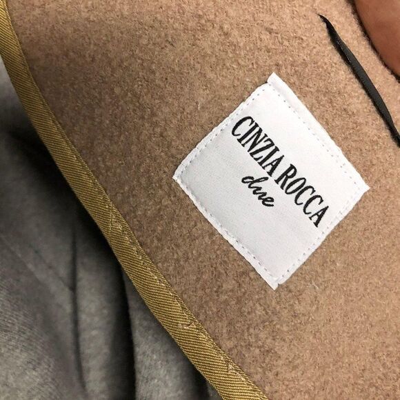 NWT Cinzia Rocca Due Boiled Wool blend Jacket Coat US 10 - Picture 11 of 11